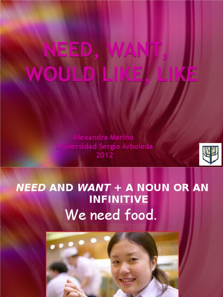 English Grammar: Need vs. Want | PDF | Syntax | Syntactic Relationships