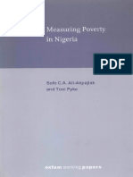 Measuring Poverty in Nigeria