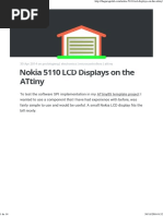 Nokia 5110 LCD Displays On The ATtiny