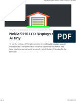 Nokia 5110 LCD Displays On The ATtiny