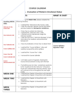 CHD 6033-OL1 SP17 Detailed Course Calendar