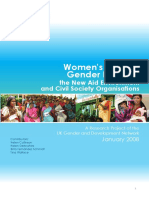 Women's Rights & Gender Equality,: The New Aid Environment and Civil Society Organisations