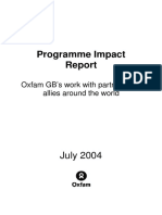 Programme Impact Report 2004: Oxfam GB's Work With Partners and Allies Around The World