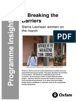 Breaking The Barriers: Sierra Leonean Women On The March