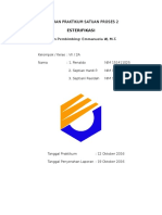 Laporan Praktikum Satuan Proses 2 Esterifikasi