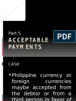 Acceptable Payments