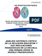 Analisi Historico Crítico de La Inclusion Educativa