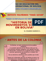Historia Movivimientos Sociales Bolivia - Iptk