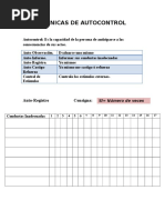 Técnicas de Autocontrol