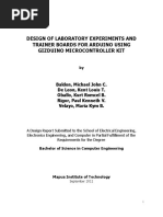 Design of Laboratory Experiments and Trainer Boards for Arduino Using Gizduino Microcontroller Kit FULL TXT