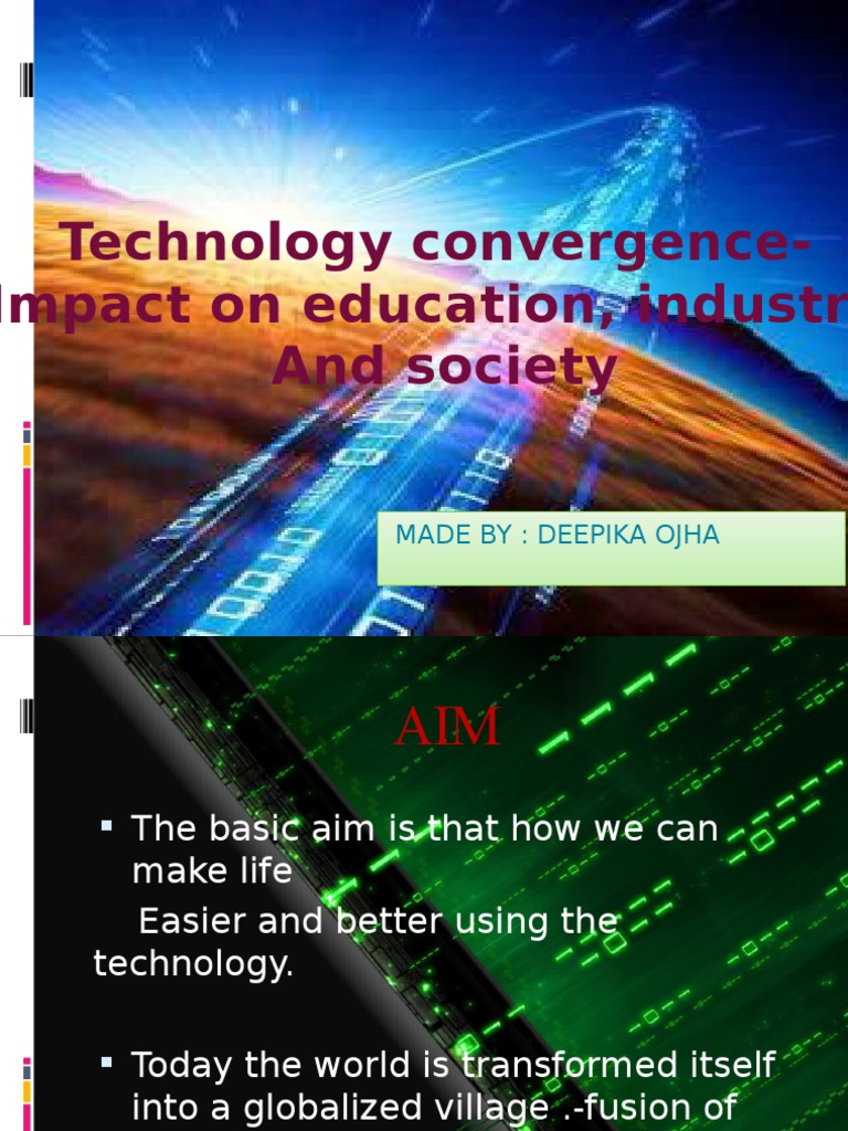 Technology Convergence's Impact on Society | PDF | Near Field ...