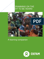 The Right To Be Heard Framework: A Learning Companion