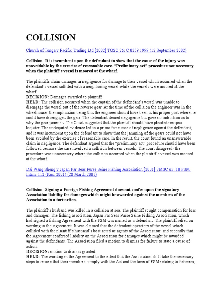 Maritime Law Cases PDF Admiralty Law Jurisdiction