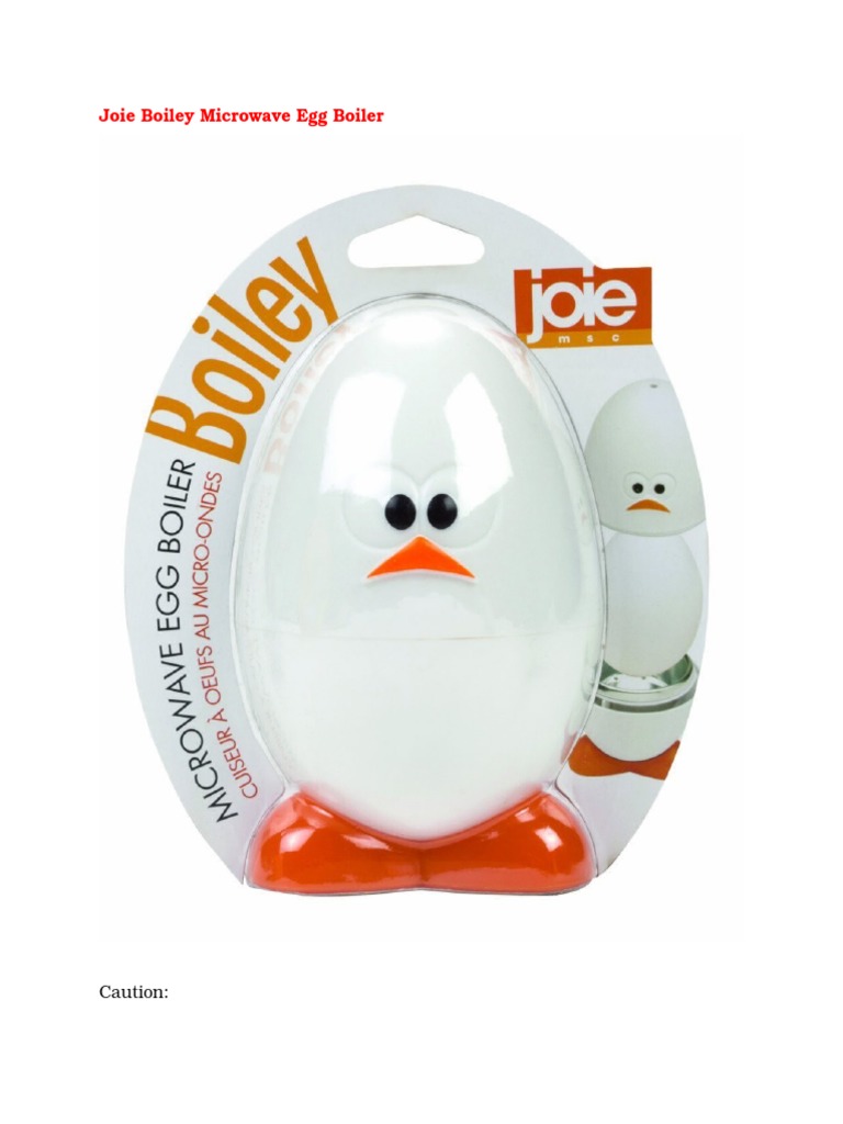 Joie Boiley Microwave Egg Boiler PDF Boiling Egg As Food