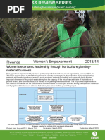 Women's Empowerment in Rwanda: Evaluation of Women's Economic Leadership Through Horticulture Planting Material Business