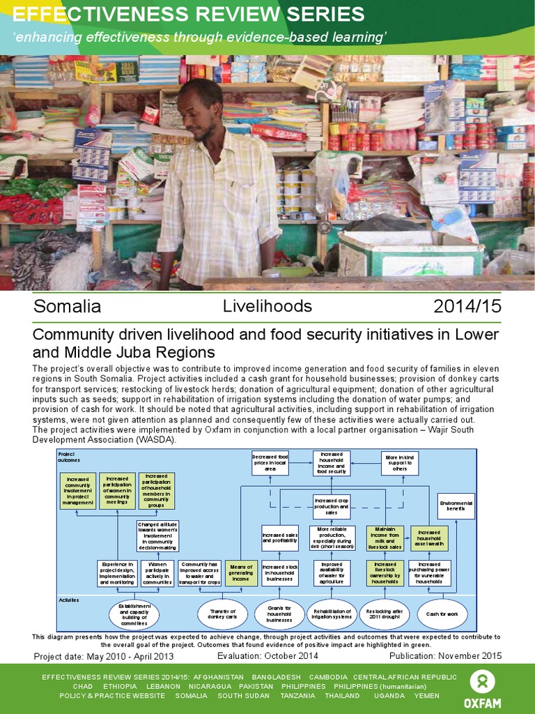 Somalia Livelihoods Project Impact Review | PDF | Food Security | Income