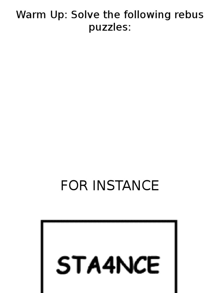 Rebus Puzzles and Preposition Practice | PDF | Language Arts ...