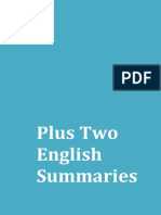 Plus Two Kerala Syllabus English Notes & Summaries