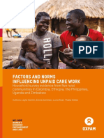 Factors and Norms Influencing Unpaid Care Work: Household Survey Evidence From Five Rural Communities in Colombia, Ethiopia, The Philippines, Uganda and Zimbabwe