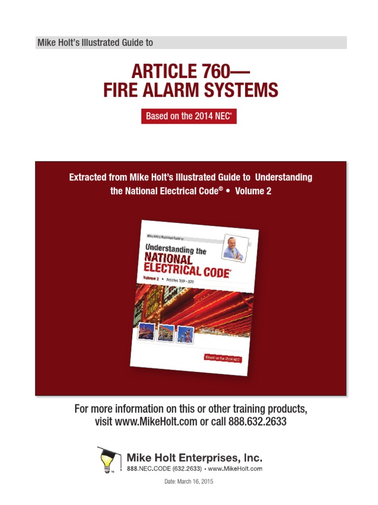Fire Alarm Systems 2014NEC PDF | PDF | Cable | Electrical Wiring