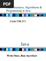 Data Structures, Algorithems & Programming in Java: Code:ITM 311