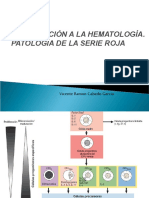 Tema 1. Introducción Hematología. Patología de La Serie Roja