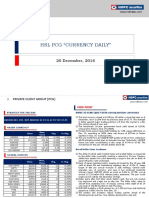 HSL PCG "Currency Daily": 20 December, 2016