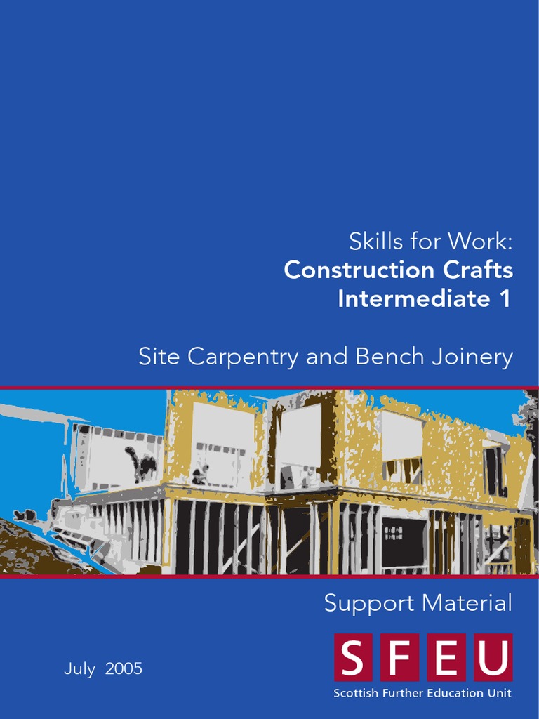 Construction Site Carpentry and Bench Joinery274x8ue PDF Carpentry