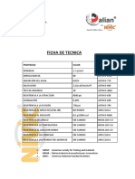 Ficha Tecnica Solid Surface Dalian Nivic