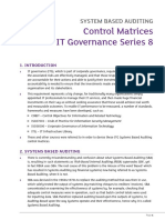 Control Matrices It Governance Series 8: System Based Auditing