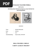 Download Ringkasan Materi Hukum Pascal Dan Hukum Archimedes by Rofiatul Mutmainah SN340903092 doc pdf