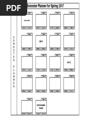 Semester Planner
