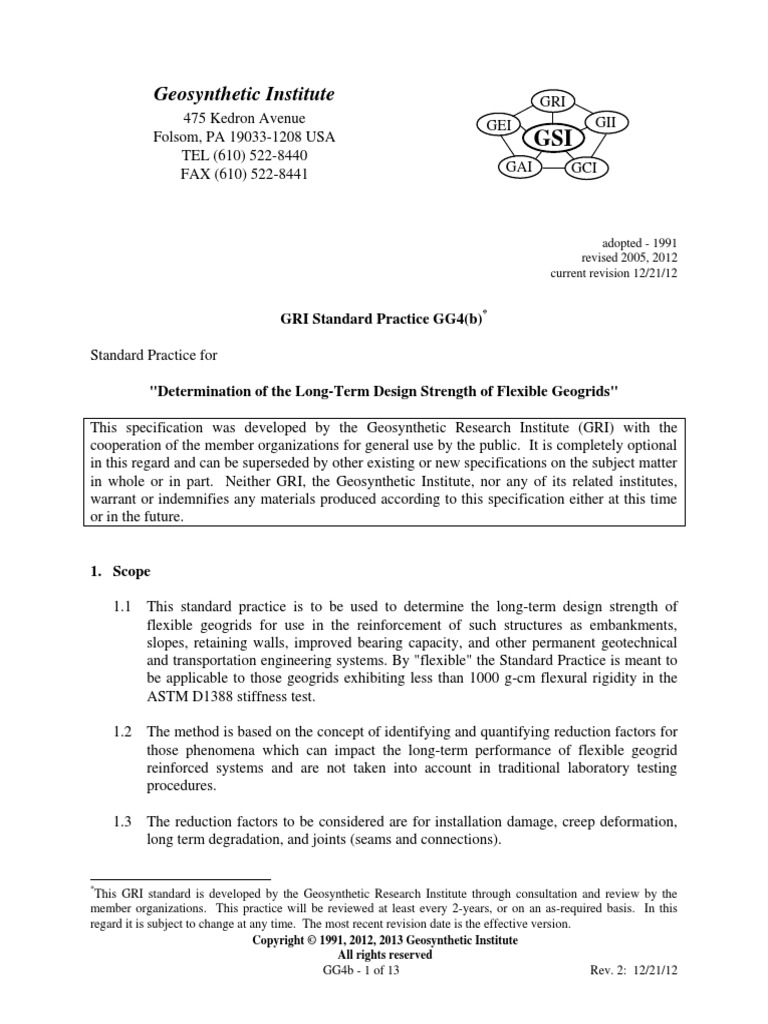 Geogrid Installation Procedures