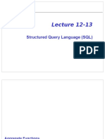 Lecture 12 13SQL