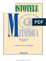 (Aristotele, A Cura Di Giovanni Reale) Metafisica PDF