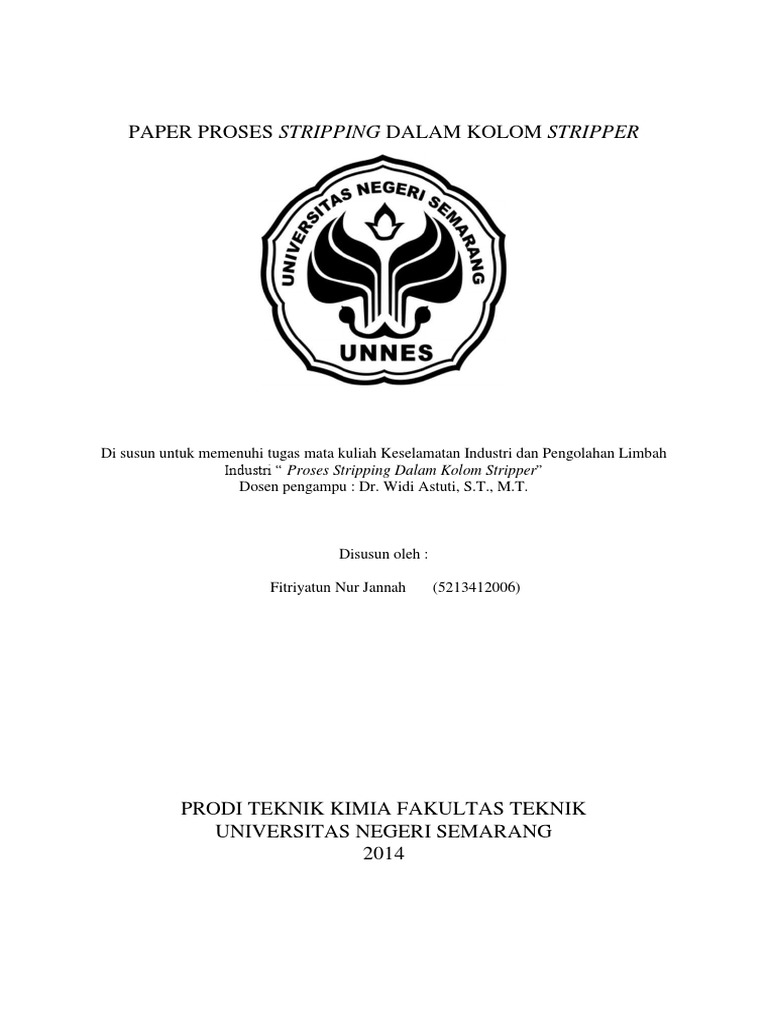 Proses Stripping dalam Kolom Stripper | PDF