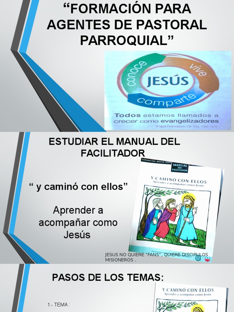 Formación para Agentes de Pastoral | PDF | Misionero | eucaristía