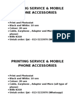 Printing Service & Mobile Phone Accessories