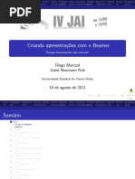 Criando Apresentação Beamer