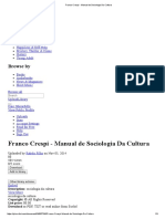 Franco Crespi Manual de Sociologia Da Cultura: Interests