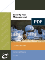 UNHCR - Security Risk Management