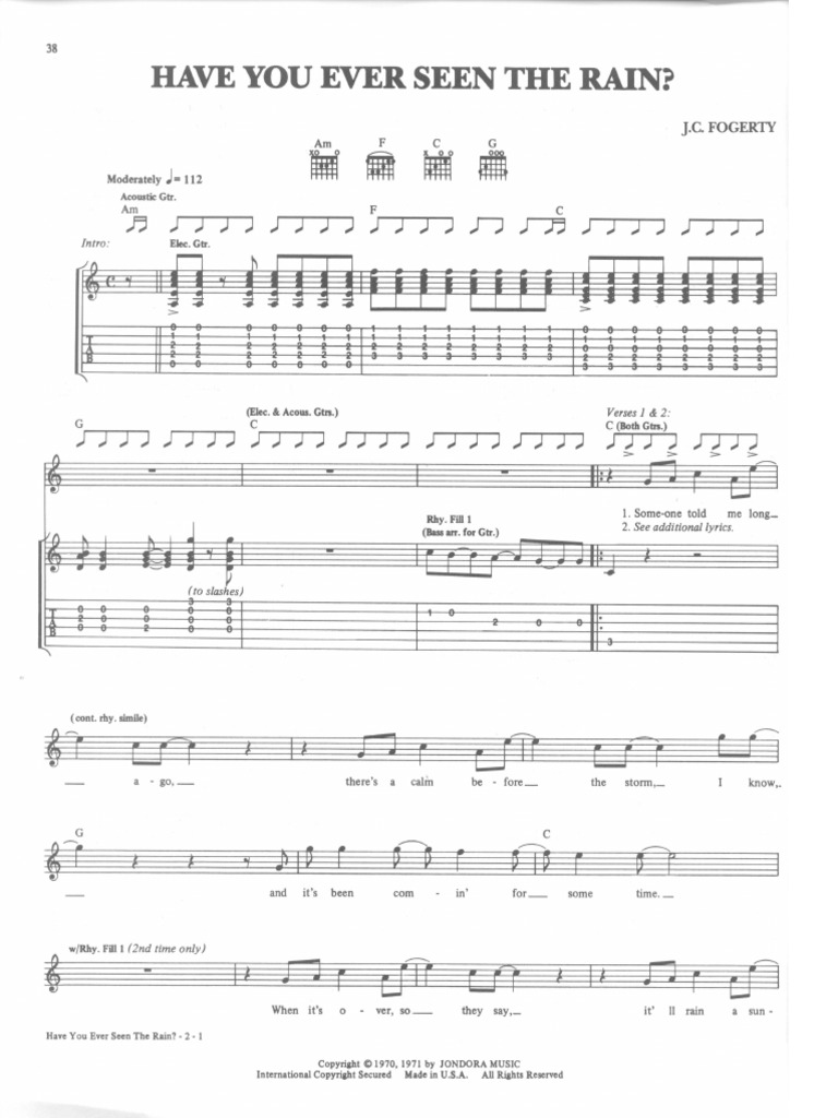 Have You Ever Seen The Rain Traduction CCR - Have You Ever Seen The Rain.pdf