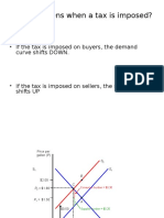 What Happens When A Tax Is Imposed?: - If The Tax Is Imposed On Buyers, The Demand Curve Shifts DOWN