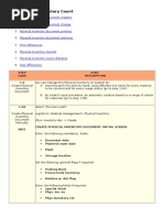 SAP MM Physical Inventory Process