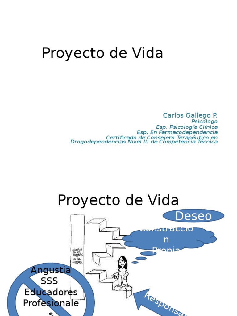 Proyecto de Vida | PDF | Conceptos psicologicos | Sicología