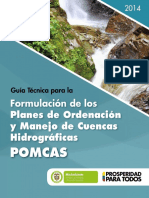 Guia Tecnica para La Formulacion de Planes de Ordenacion y Manejo de Cuencas Hidrograficas POMCAS