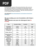 powder detergent formulation