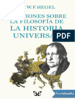 Lecciones Sobre La Filosofia de La Historia Universal de Hegel en PDF