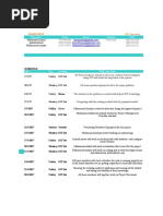 Project Management Task Schedule