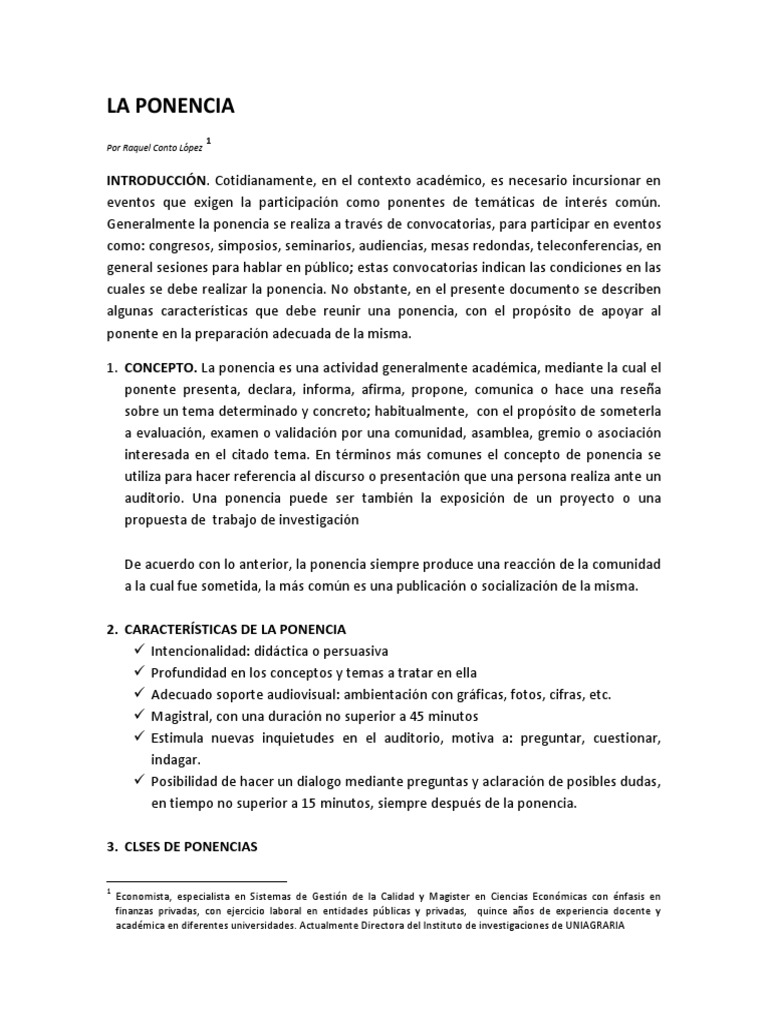 Guía para Preparar una Ponencia Efectiva | PDF